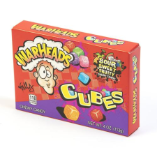  Warheads Sour Cubes Sour Gummies Savanyú - Kocka Rágós Gumicukor 113g csokoládé és édesség