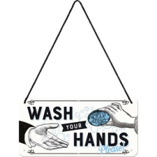 Wash Your Hands – Fémtábla dekoráció