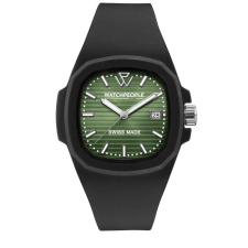 WATCHPEOPLE WP4 - Fekete időtlen zöld, férfi karóra - 44 mm - (700334) karóra