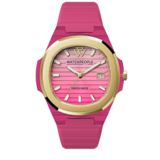 WATCHPEOPLE WP7 - Feltűnő rózsaszín, női karóra - 43 mm - (700930) karóra