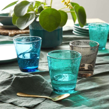 WATER COLOUR pohár kék, 290ml üdítős pohár