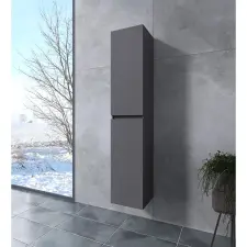 Water Fun Burgundia || Matt antracit szürke, fürdőszoba szekrény fürdőszoba bútor