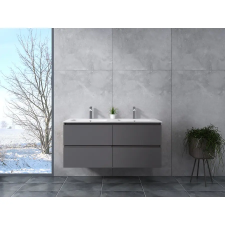 Water Fun Dijon || Matt antracit szürke, fürdőszoba szekrény mosdóval 120cm fürdőszoba bútor