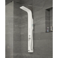 Water Fun Merin || White zuhanypanel, rozsdamentes acél fürdőkellék