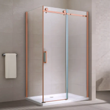 Water Fun Milano || Duo Rose Gold zuhanykabin 90x120, 195cm, 8mm, NANO kád, zuhanykabin