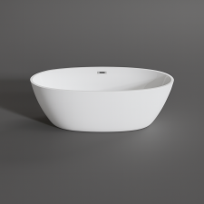 Water Fun OVAL szabadon álló fürdőkád, fehér, 180x80x58 cm kád, zuhanykabin