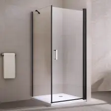 Water Fun Rubio || Black zuhanykabin 90x90 195cm, 6mm, NANO kád, zuhanykabin