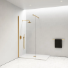 Water Fun Walk-in || Gold zuhanyfal 100, 200cm, 8mm, NANO