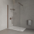 Water Fun Walk-in Rose GOLD zuhanyfal 90, 200cm, 8mm