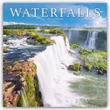 Waterfalls Calendar 2024  Square Scenic Wall Calendar - 16 Month naptár, kalendárium