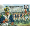  Waterloo 1815 1815 French line infantry fusiliers marching 1:72 (AP061)