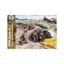  Waterloo 1815 WWII Japanese 70mm gun & antitank crew 1:72 (AP 003) makett