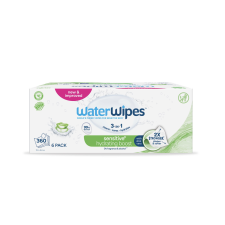 WaterWipes 6x WATERWIPES Műanyagmentes nedves törlőkendők Hydrating clean 60 db ( 360 db ) tisztító- és takarítószer, higiénia