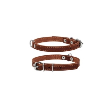WAU DOG 1-Ply bőr Nyakörv 10mm, 22-30cm, barna nyakörv, póráz, hám kutyáknak