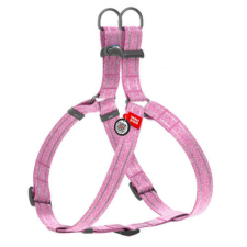 WAU DOG WAUDOG Re-Cotton Harness - hám újrahasznosított pamutból (QR kódos, fényvisszaverő csíkkal, pink) kutyák részére (50-80cm/20mm) nyakörv, póráz, hám kutyáknak