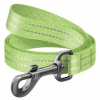 WAU DOG WAUDOG Re-cotton, Reflective Dog Leash (M) - póráz, újrahasznosított pamutból (világoszöld, fényvisszaverő csíkkal) kutyák részére (20mm/150cm)