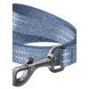WAU DOG WAUDOG Re-cotton, Reflective Dog Leash (XXL) - póráz, újrahasznosított pamutból (kék, fényvisszaverő csíkkal) kutyák részére (25mm/150cm)
