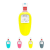 WAU DOG WAUDOG Silicone Bottle cup pet drinker - itató tál PET palackra (szürke) kutyák részére (16,5x9cm)