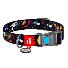  Waudog kutyanyakörv QR kóddal és NASA dizájnnal - nylon, méret M nyakörv, póráz, hám kutyáknak