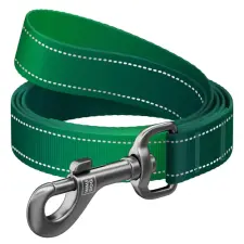  WAUDOG Mono Reflective kutya póráz – sötétzöld 200cm nyakörv, póráz, hám kutyáknak