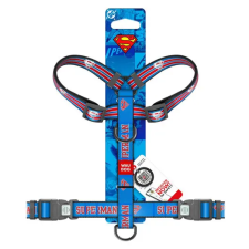  WAUDOG Nylon H-hám – Superman Retro design L nyakörv, póráz, hám kutyáknak