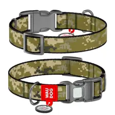  WAUDOG textil kutya nyakörv Military nyakörv, póráz, hám kutyáknak