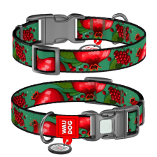 WAUDOG WAUDOG textil kutya nyakörv Gránátalma nyakörv, póráz, hám kutyáknak