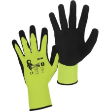  WAYNA 352003616007 FEKETE LATEXBE MÁRTOTT SÁRGA KESZTYŰ, CSÚSZÁSGÁTLÓ FELÜLET 7 -ES védőkesztyű