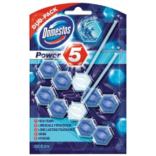 WC fertőtlenítő, 2 db-os, DOMESTOS "Power 5", óceán tisztító- és takarítószer, higiénia
