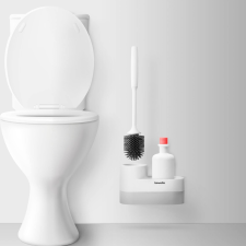 WC kefe szett + tároló (225 x 100 x 135 mm) - Bewello takarító és háztartási eszköz