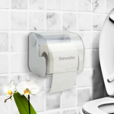  WC-papír tartó - fehér - 145 x 130 x 123 mm - fehér fürdőszoba kiegészítő