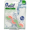 . WC tisztító blokk, 2 fázisú, 45 g, "Brait Hygiene and fresh", fenyő