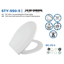  WC ÜLŐKE, LECSAPÓDÁSGÁTLÓS STY-550-5 (WC ÜLŐKE, LECSAPÓDÁSGÁTLÓS STY-550-5) takarító és háztartási eszköz