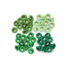We R Memory Keepers Szegecs , WRMK Eyelets standard / green - zöld (60 db) dekorációs kellék