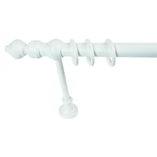 Webba Függönykarnis Fém + PVC, fehér, 28 mm / 200 cm + kiegészítők karnis, függönyrúd