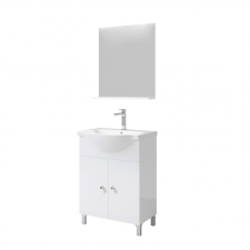 Webba Fürdőszoba szekrény + mosdókagyló + tükör Savini Due Facile, 65 x 88,5 x 45,5 cm fürdőszoba bútor