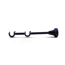 Webba Karnis konzol, dupla, fém, 19 mm, fekete, 2 db / készlet karnis, függönyrúd