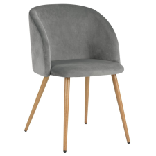 Webba Konyha/nappali szék Ynez fix, kárpitozott, sötétszürke textil bútor