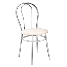 Webba Konyhai/nappali szék 88x40x48cm Bistro króm acél + krémszínű műbőr bútor