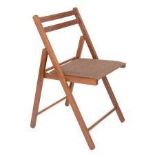 Webba Összecsukható konyhai / nappali szék, kárpitozott, Igor II diófa + barna szövet bútor