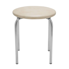 Webba Ulysses szék, kerek, krémszín, bőr utánzat, 40 x 40 x 45 cm bútor