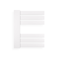 Weberg Ervin design törölközőszárító radiátor 50x40 cm (fehér) fűtőtest, radiátor