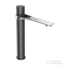 Webert ONE-B magasított mosdócsaptelep, inox/fekete NB830401.441 csaptelep