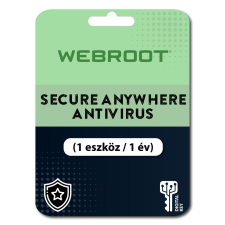 Webroot SecureAnywhere AntiVirus (EU) (1 eszköz / 1 év) (Elektronikus licenc) karbantartó program