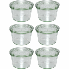 WECK 109104 Konyhai üveg tárolóedény 6 darabos készlet 370ml (109104) papírárú, csomagoló és tárolóeszköz