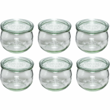 WECK 109108 Tulipán formájú üveg tároló 6 darabos készlet 580ml (109108) papírárú, csomagoló és tárolóeszköz