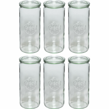 WECK 109110 Henger alakú befőttes üveg 6 darabos készlet 1040ml (109110) papírárú, csomagoló és tárolóeszköz