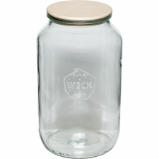 WECK 121452 Konyhai üveg tároló fa fedővel 3,0L (121452) papírárú, csomagoló és tárolóeszköz