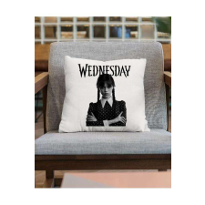 Wednesday b&w black párna egyedi mintával ajándéktárgy