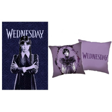 WEDNESDAY Wednesday polár takaró és párna szett, 2 részes lakástextília